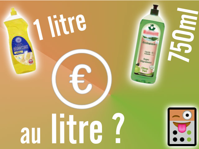 Comparer les prix au kilo de 2 produits