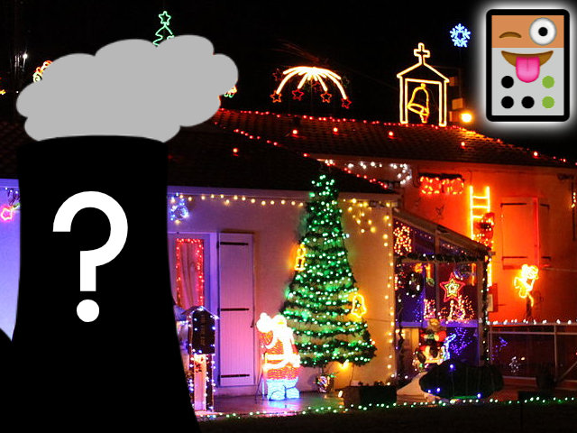 Guirlandes lumineuses de Noël et consommation électrique